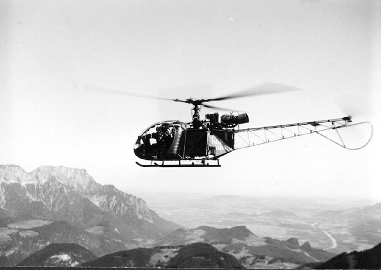 Helicopter for shooting The Sound of Music